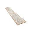 Rug Kazak Afghanistan 65x362 Sky Blue Cream
