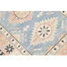 Rug Kazak Afghanistan 65x362 Sky Blue Cream