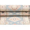 Rug Kazak Afghanistan 65x362 Sky Blue Cream