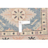 Rug Kazak Afghanistan 65x362 Sky Blue Cream