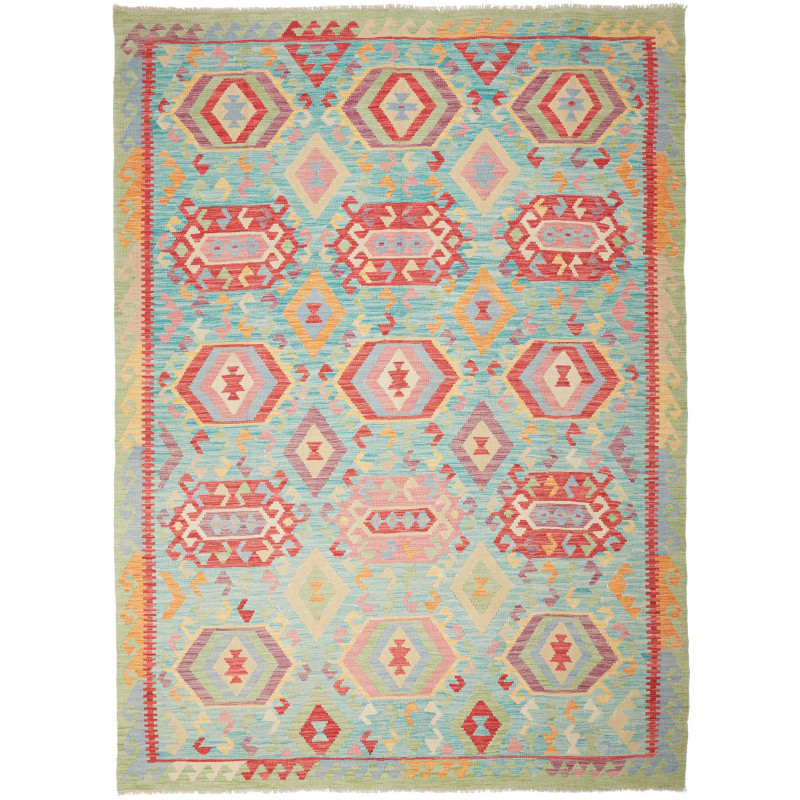Kilim 205x282 Cm Kilim, Afghanistan. Hand-carded Wool,