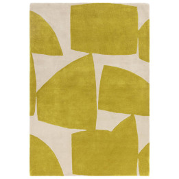 Rug Romy geometric yellow beige 160x230 cm