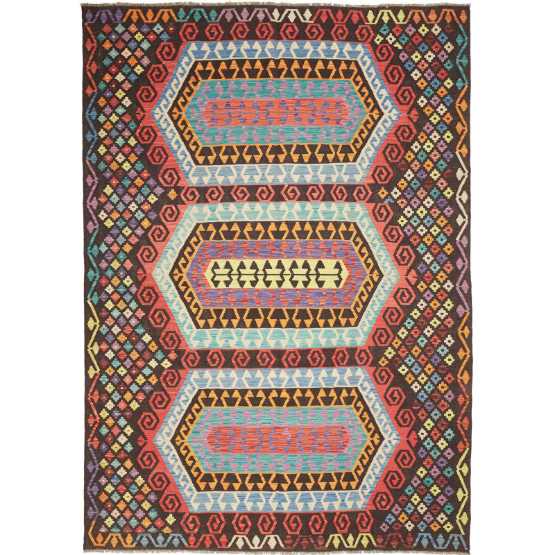 Kilim 206x289 Cm Kilim, Afghanistan, Hand-carded Wool (warp: