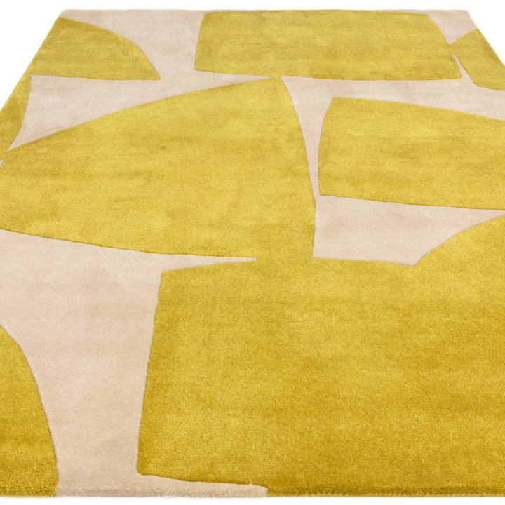 Tappeto Romy geometrico giallo e beige 160x230 c