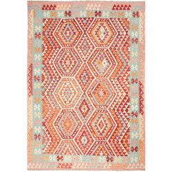 Kilim 197x282 Cm Afghan Kilim, Hand-carded Wool (cotton