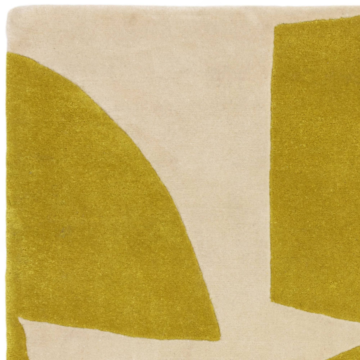 Rug Romy geometric yellow beige 160x230 cm