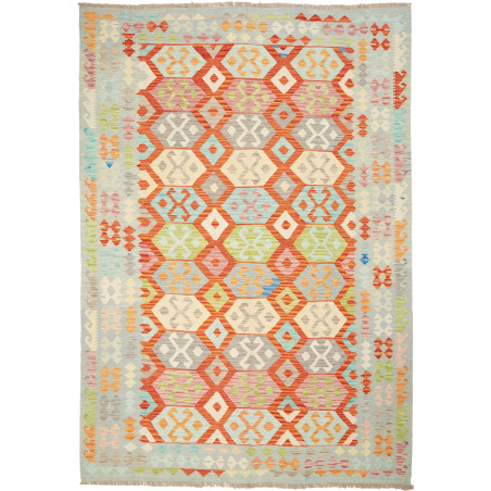 Kilim 201x289 Cm Kilim, Afghanistan, Hand-carded Wool (warp: