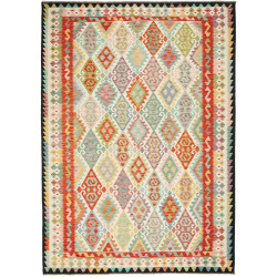 Kilim 208x291 Cm Kilim, Afghanistan, Hand-carded Wool,