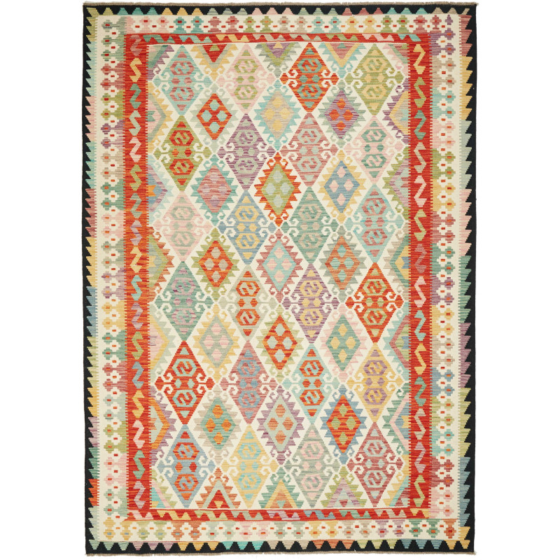 Kilim 208x291 Cm Kilim, Afghanistan, Hand-carded Wool,