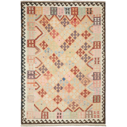 Kilim 200x297 Cm Afghan Kilim, Hand-carded Wool, Cotton Warp