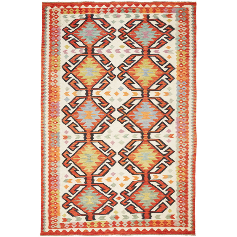 Kilim 198x298 Cm Kilim Afghanistan Hand-carded Wool (warp: