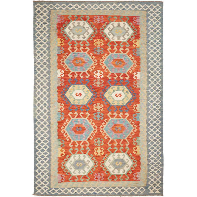 Kilim 206x308 Cm Kilim, Afghanistan, Hand-carded Wool (warp: