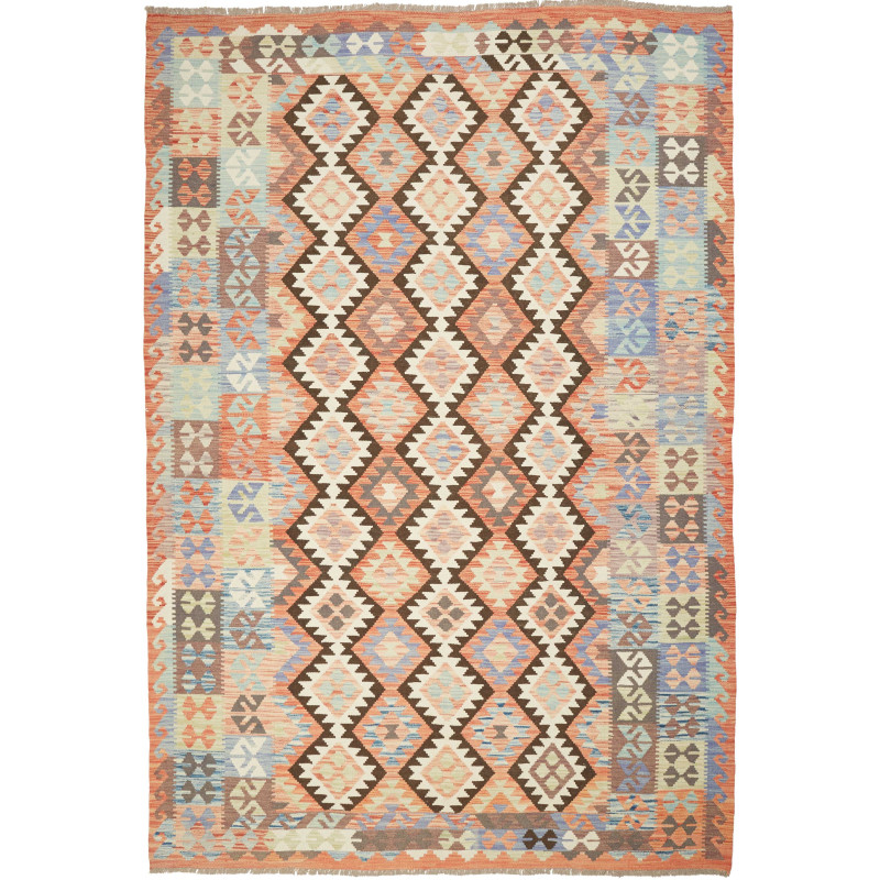 Kilim 202x296 Cm Kilim, Afghanistan, Hand-carded Wool (warp: