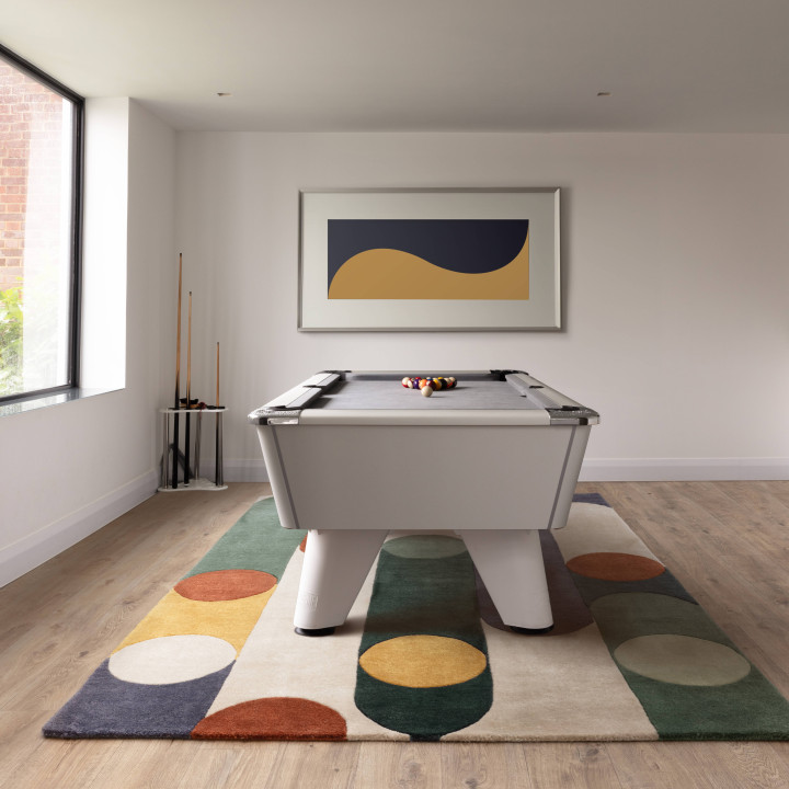 Tappeto Romy geometrico beige e verde scuro 200x