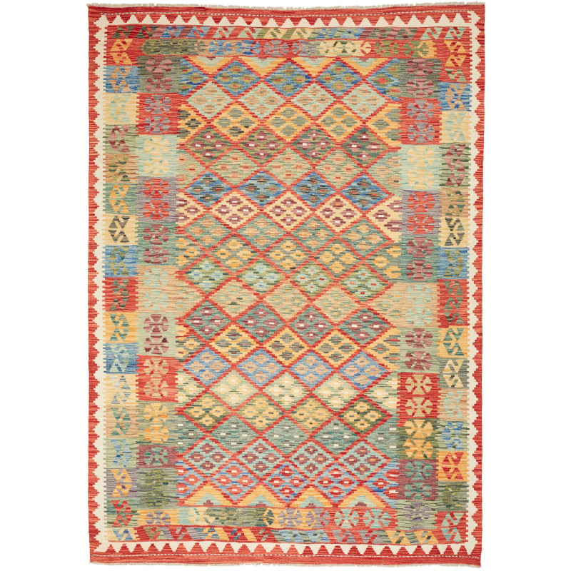 Kilim 205x288 Cm Kilim, Afghanistan, Hand-carded Wool,
