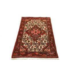 Hand Made Rug Hamadan Persia 71x122 Terracotta