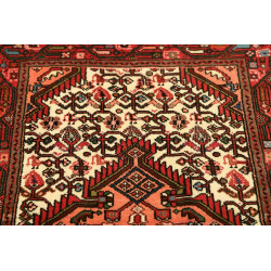 Hand Made Rug Hamadan Persia 71x122 Terracotta
