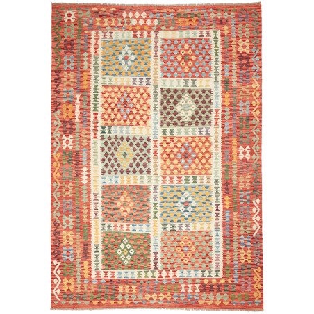 Kilim 207x298 Cm Kilim, Afghanistan, Hand-carded Wool (warp: