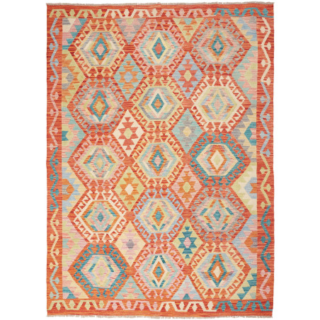 Kilim 174x234 Cm Afghan Kilim, Hand-carded Wool