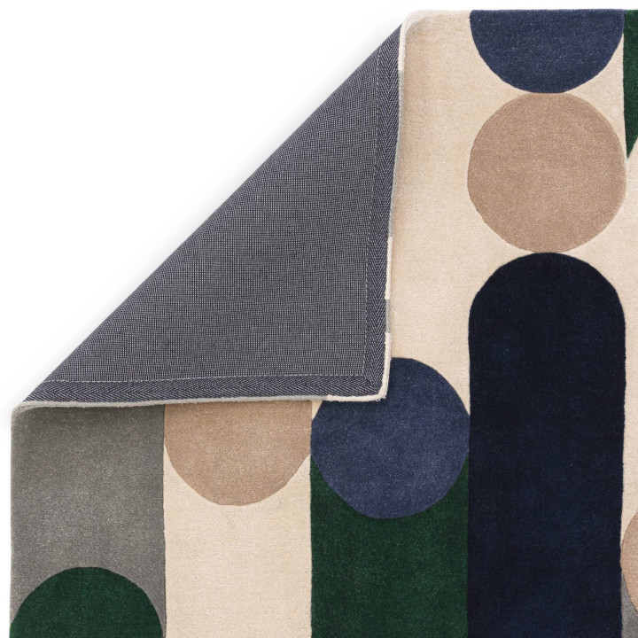 Tappeto Romy geometrico blu e verde 200x290 cm