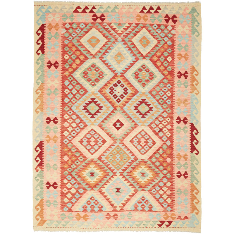 Kilim 181x238 Cm Kilim, Afghanistan, Hand-carded Wool (warp: