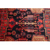 Hand Made Rug Hamadan Persia 112x480 Red Blue