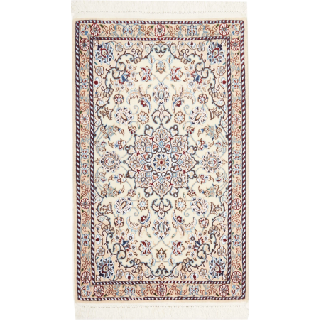 Nain 9la 60x98 Cm Nain 9la, Persia, Hand-carded Wool And