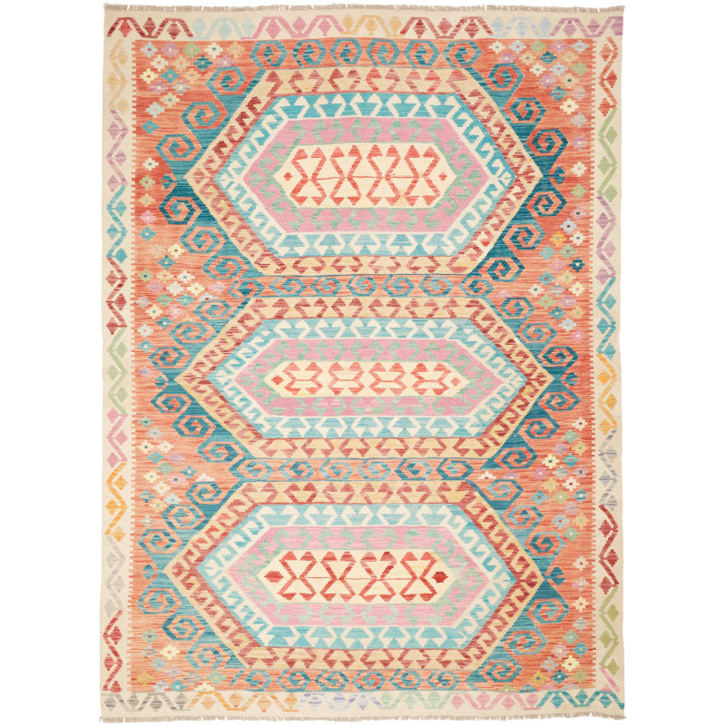 Kilim 181x243 Cm Kilim Afghanistan Hand-carded Wool
