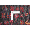 Hand Made Rug Hamadan Persia 110x515 Black Red