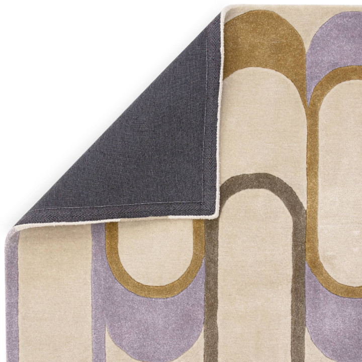 Tappeto Romy geometrico beige e ocra 120x170 cm