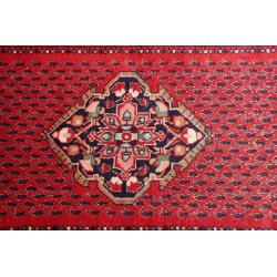 Hand Made Rug Hamadan Persia 115x480 Red Blue
