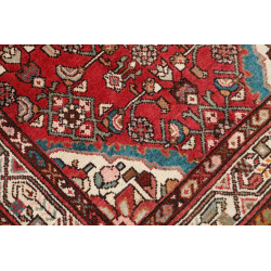 Hand Made Rug Hamadan Persia 113x410 Red Ivory