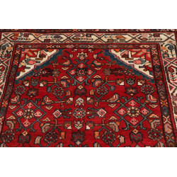 Hand Made Rug Hamadan Persia 113x410 Red Ivory