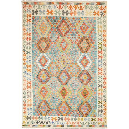 Kilim 204x306 Cm Kilim, Afghanistan, Hand-carded Wool (warp: