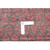 Hand Made Rug Hamadan Persia 107x380 Red Black