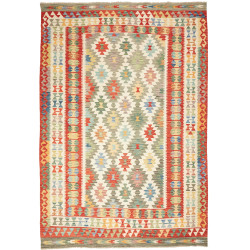 Kilim 205x290 Cm Kilim Afghan. Hand-carded Wool (warp: