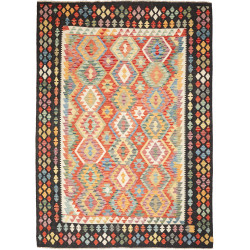 Kilim 209x287 Cm Kilim Afghanistan, Hand-carded Wool, Cotton