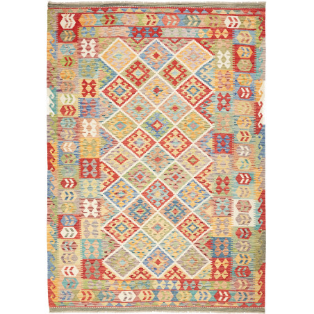 Kilim 203x287 Cm Kilim Afghanistan, Hand-carded Wool,