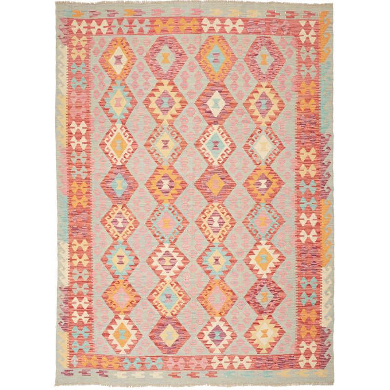Kilim 177x246 Cm Afghan Kilim, Hand-carded Wool, 0.3 Cm