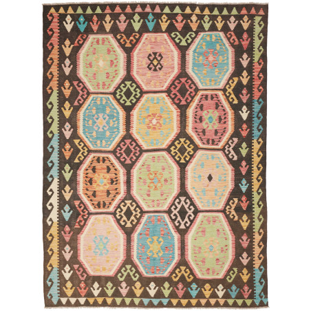 Kilim 175x239 Cm Kilim, Afghanistan, Hand-carded Wool (warp: