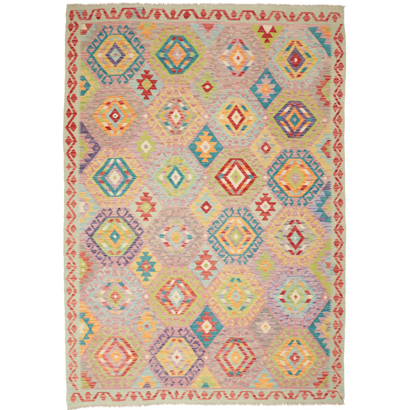 Kilim 173x247 Cm Kilim Afghanistan Wool Multicolored