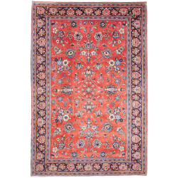 Rug Sarough Persia 207x310 Coral Red Navy Blue