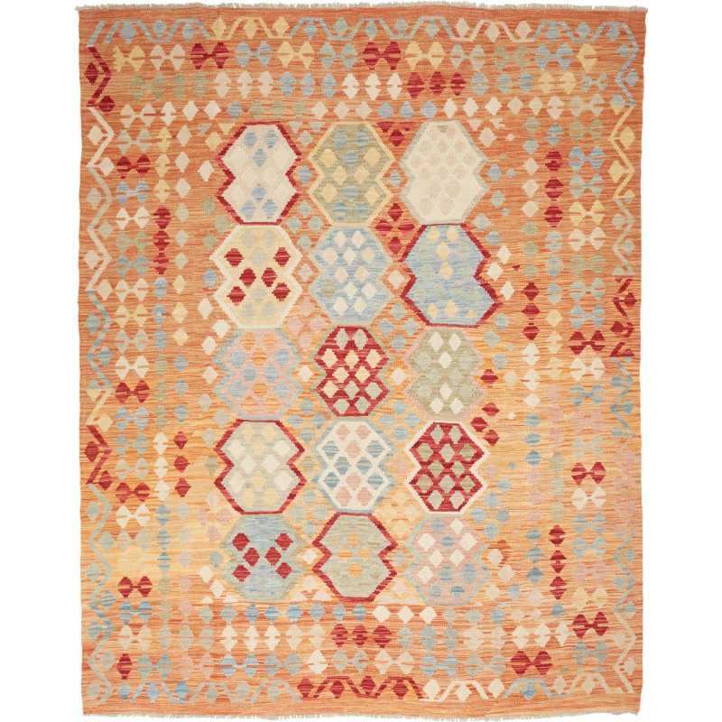 Kilim 188x230 Cm Kilim, Afghanistan, Hand-carded Wool (warp: