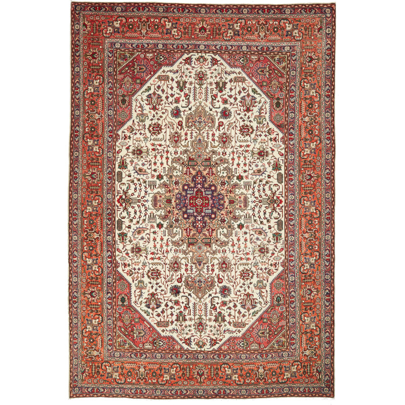 Tabriz 203x302 Cm Tabriz, Persia, Hand-carded Wool (warp: