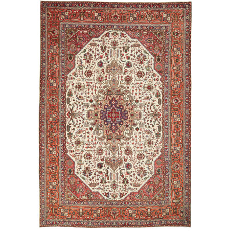 Tabriz 203x302 Cm Tabriz, Persia, Hand-carded Wool (warp: