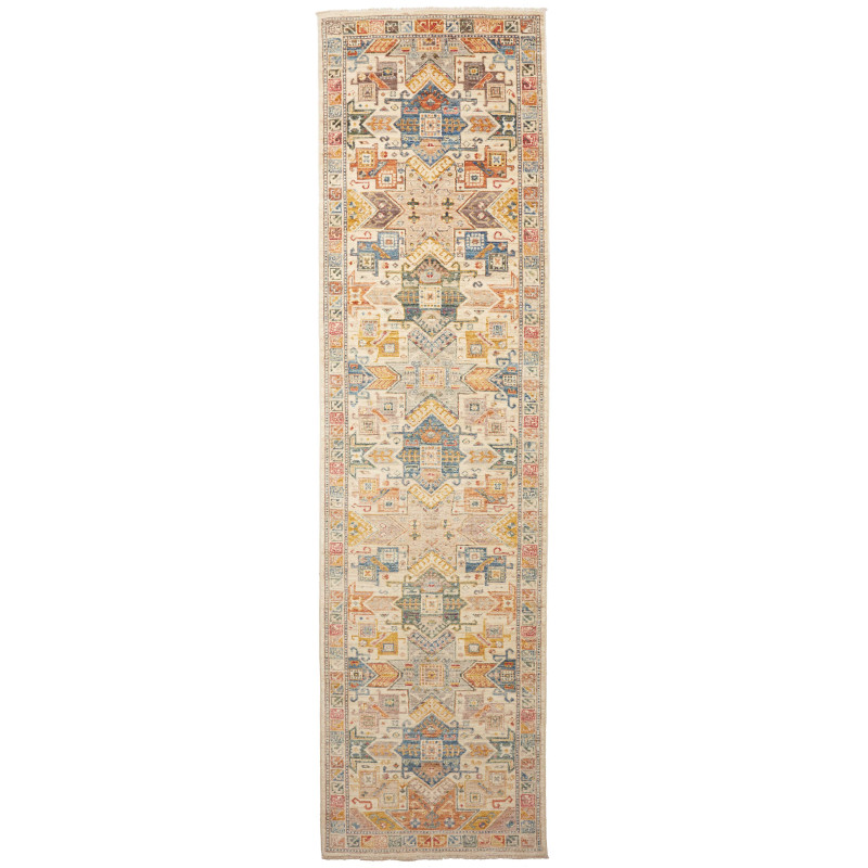 Rug Tribal Pakistan 78x288 Beige Muted Blue