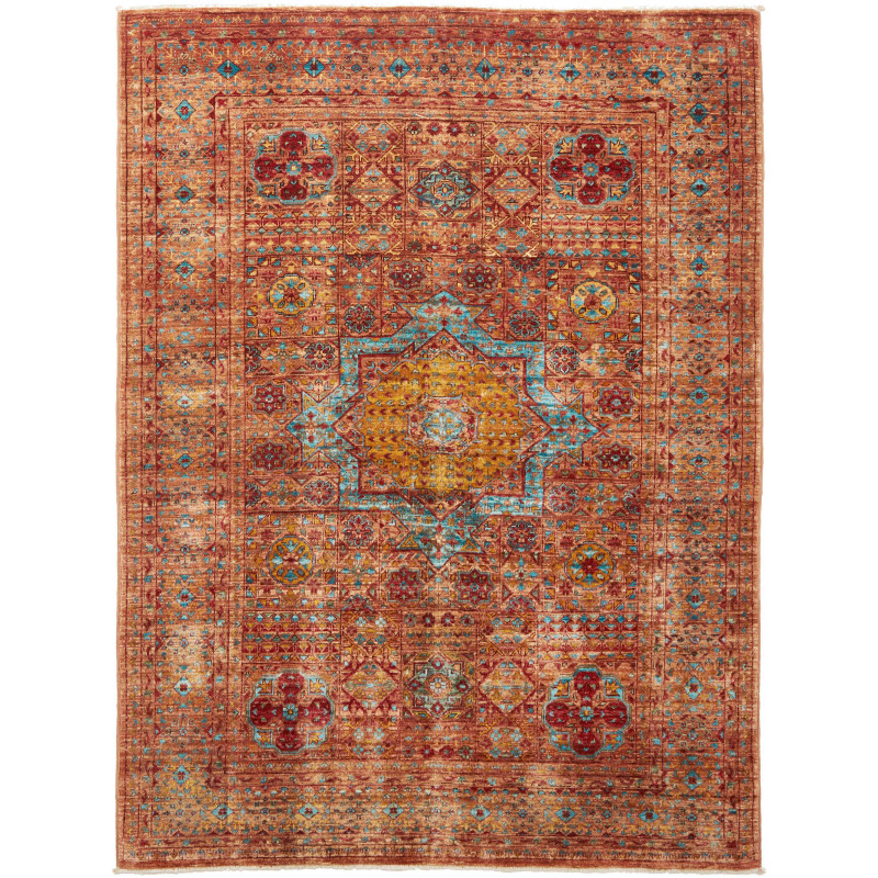 Rug Mamlouk Pakistan 126x172 Terracotta Red