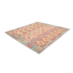 Hand Made Rug Kilim Afghanistan 255x238 Red Blu