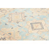 Rug Kazak Co 151x204 Sky Blue Cream