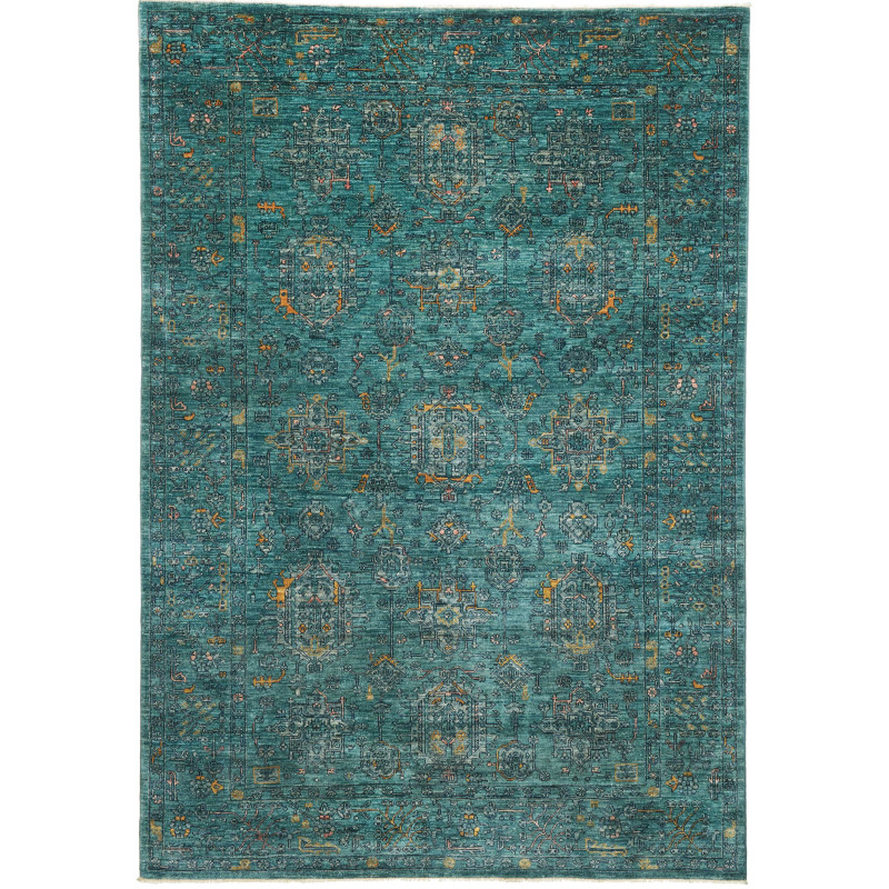 Rug Tribal Pakistan 166x239 Teal Turquoise